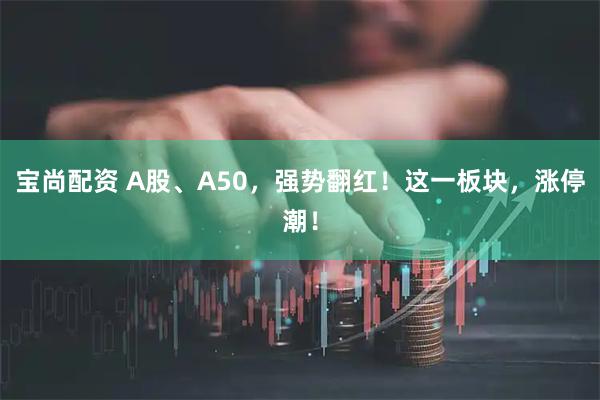 宝尚配资 A股、A50,强势翻红!这一板块,涨停潮!